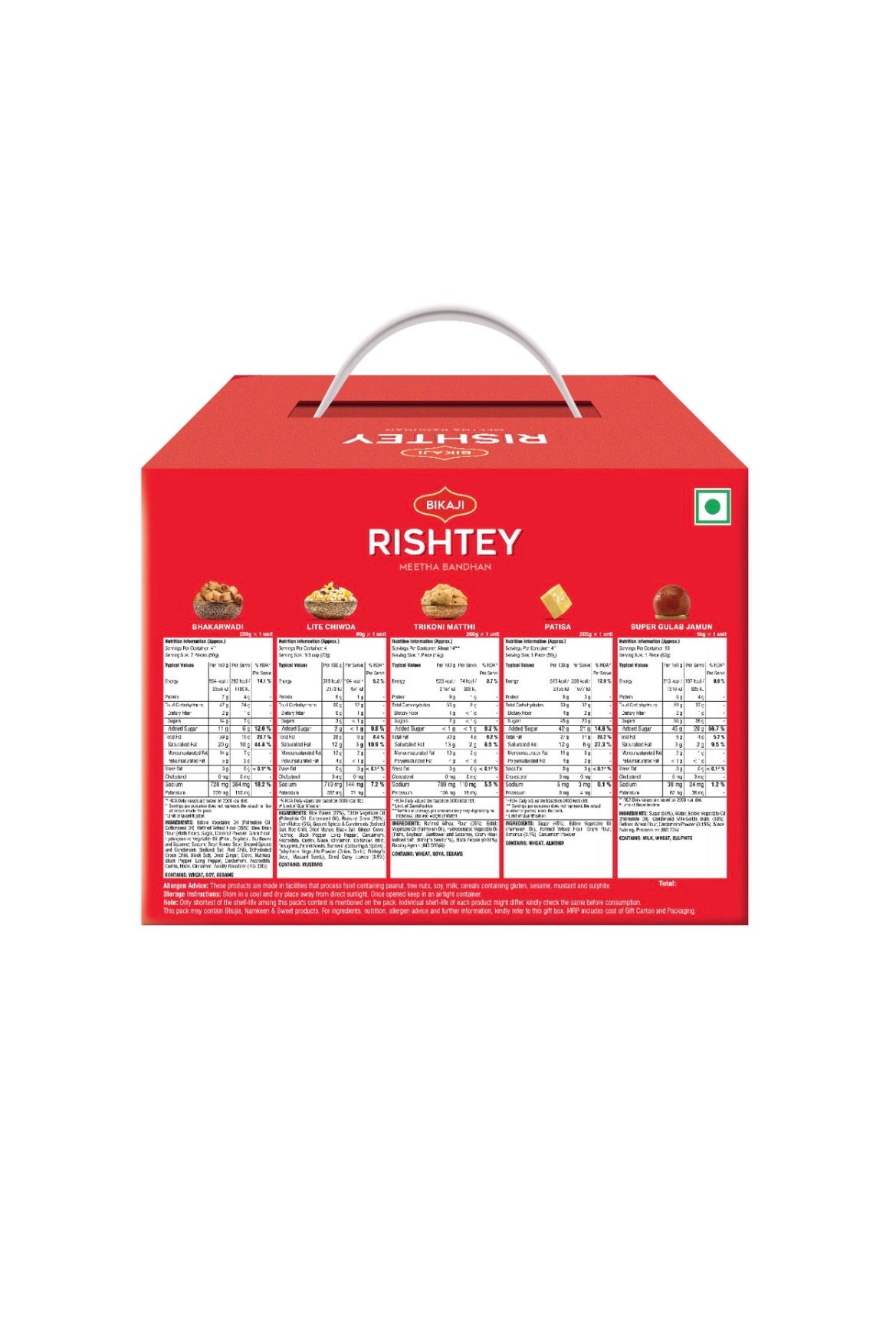 Bikaji Rishtey meetha bandhan gift pack : 1.68 kg