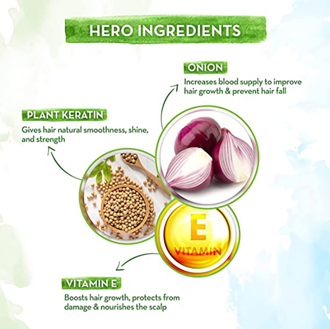 Mamaearth onion & plant keratin shampoo - Dailyneeds