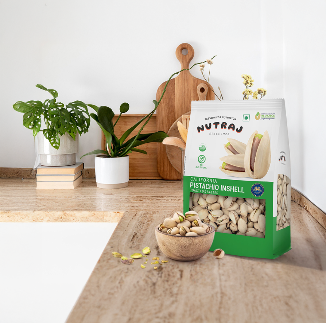 Nutraj California salted n roasted pistachio inshell (400g) - Dailyneeds