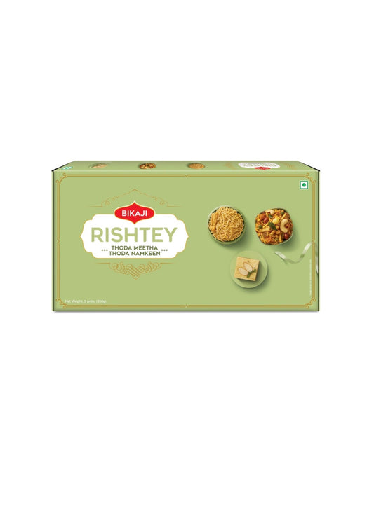 Bikaji Rishtey Thoda Meetha thoda namkeen gift pack : 850 gm