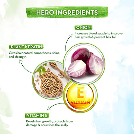 Mamaearth onion & plant keratin shampoo - Dailyneeds