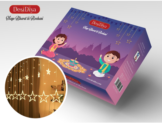 Desi diya string led star light (warmwhite) - 3 meter
