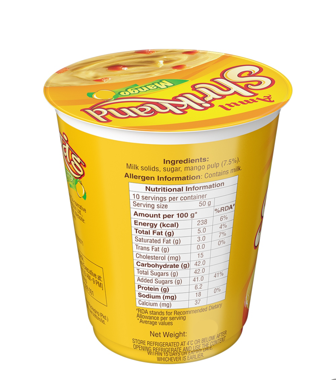 Amul shrikhand mango