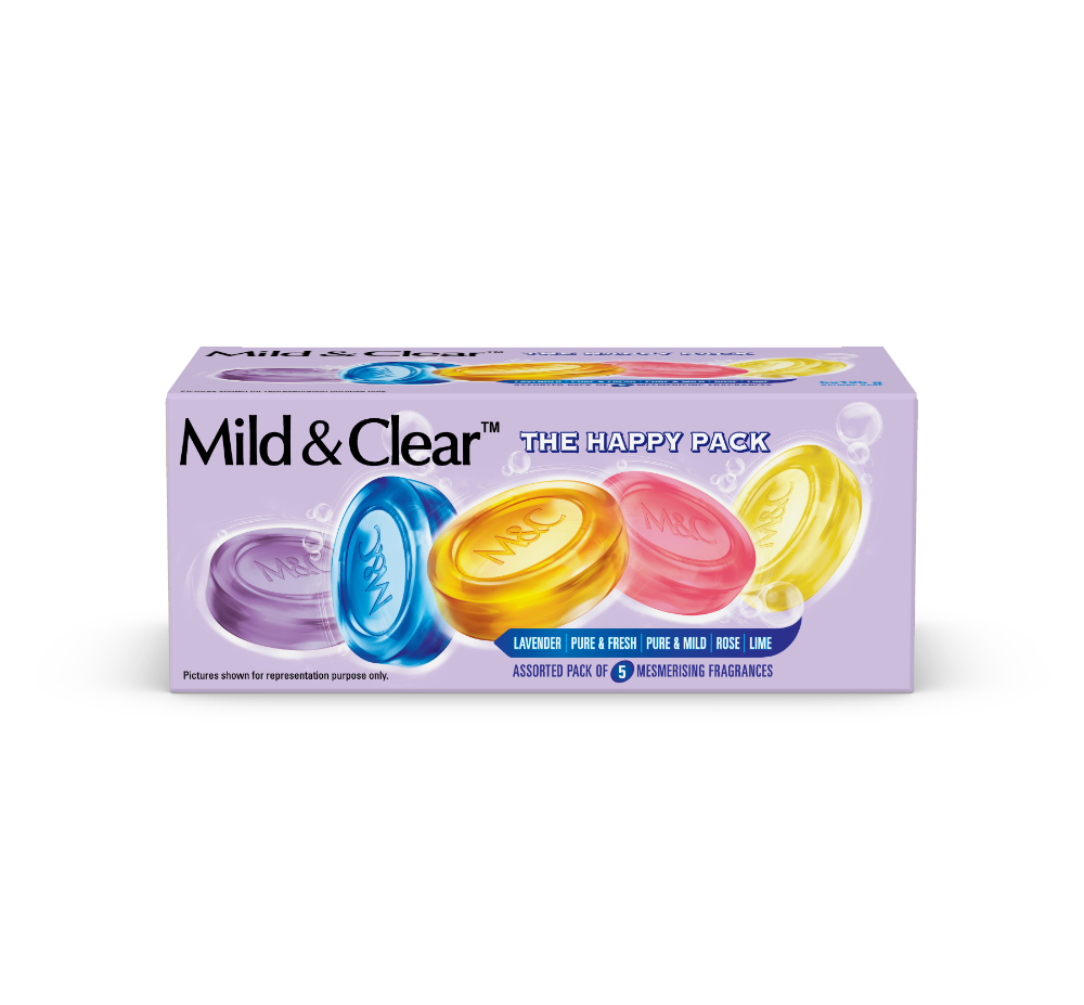 Mild & clear happy pack bathing bar : (125g × 5U) - Dailyneeds